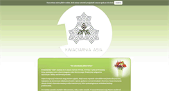 Desktop Screenshot of kwiaciarnia-asia.pl