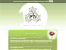 Tablet Screenshot of kwiaciarnia-asia.pl